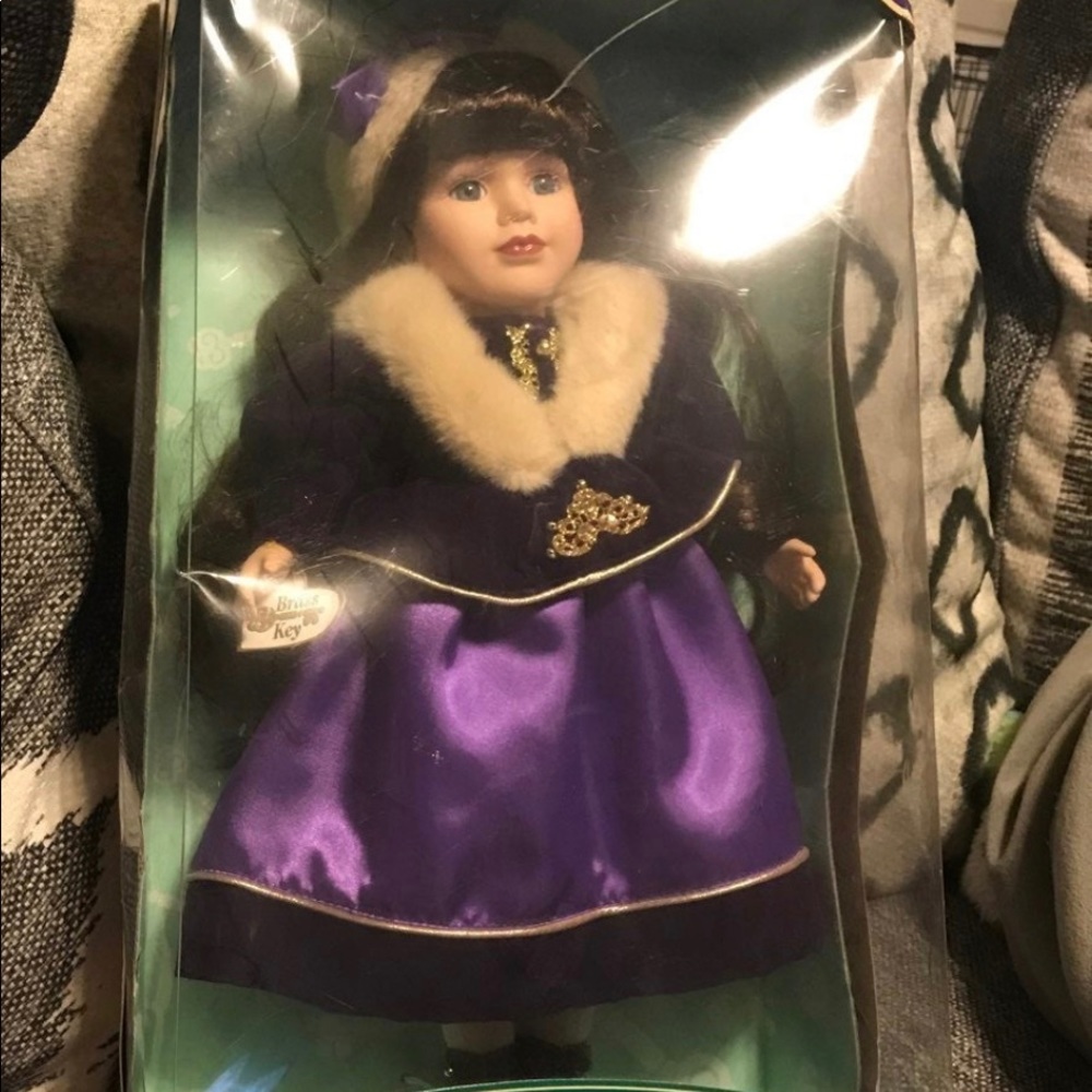 Victorian Seasons Brass Key Porcelain Doll